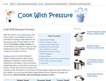Tablet Screenshot of cookwithpressure.com